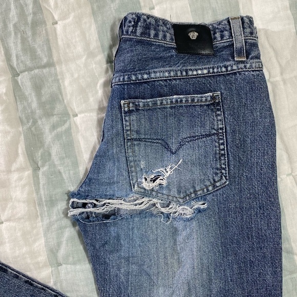 Y2K VERSACE Couture button fly Jeans.Made in Italy - Picture 5 of 13